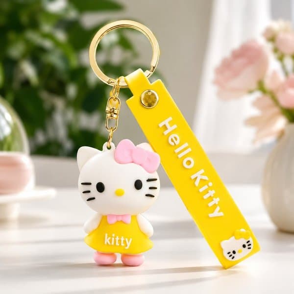 Kitty Silicone Keychain - View 4