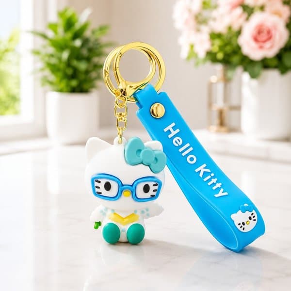 Kitty Silicone Keychain - View 6
