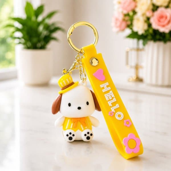 Puppy  Dog Silicone Keychain - View 2
