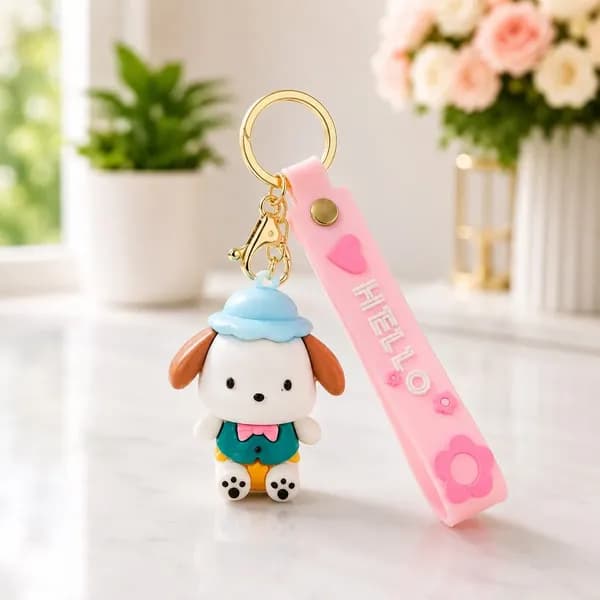 Puppy  Dog Silicone Keychain - View 4