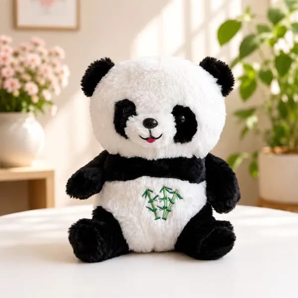 Breathing Panda Soft Toy