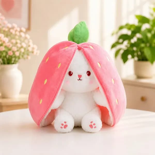 Breathing Reversible Bunny Soft Toy