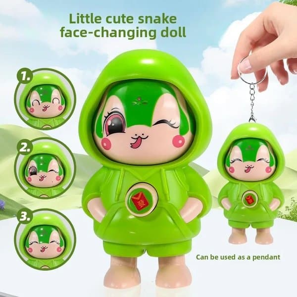 Face Changing Spinning Toy Keychain - Big - View 12