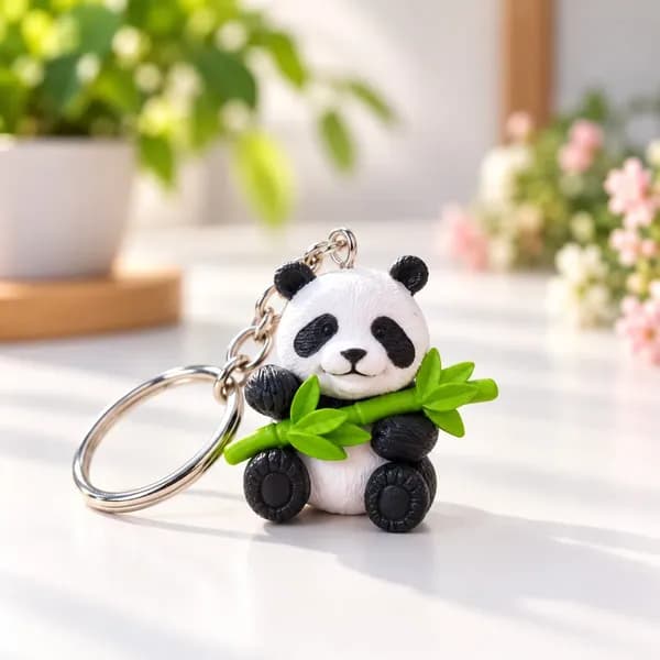 Panda Miniatures Keychain - View 4