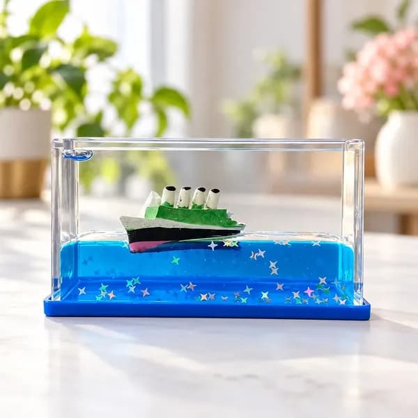 Rectangle Drift Liquid Motion Decor - View 6