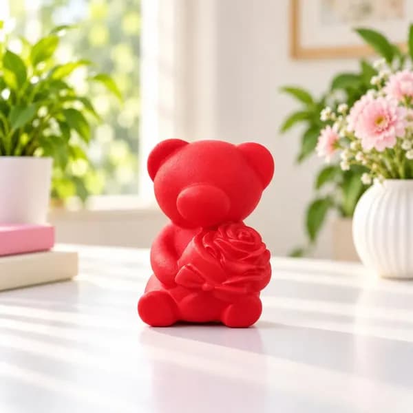 Valentine Teddy Bear Mini Lamp - View 3